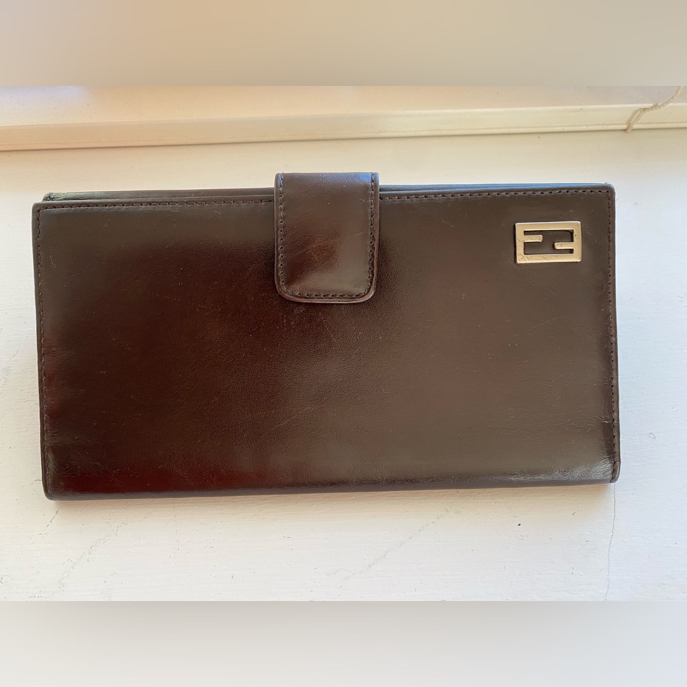 Fendi men's continental wallet